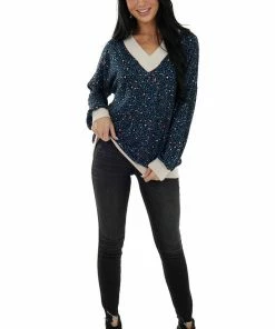 Lovely Melody Tops Deep Teal Leopard Print V Neck Tunic Top 27 Lovely Melody Tops Deep Teal Leopard Print V Neck Tunic Top