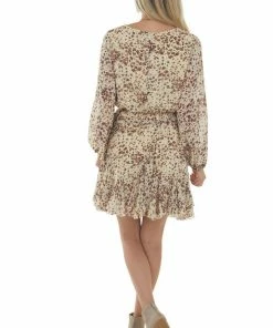 Jodifl Dresses Buttercream Printed Long Sleeve Short Dress 33 Jodifl Dresses Buttercream Printed Long Sleeve Short Dress