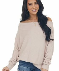 Lime Lush Tops Blush Off Shoulder Loose Dolman Brushed Top 26 Lime Lush Tops Blush Off Shoulder Loose Dolman Brushed Top