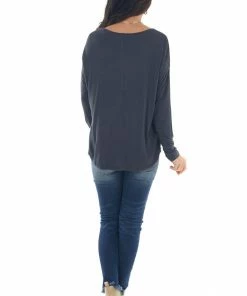 HYFVE Charcoal Drop Shoulder Chest Pocket Top 26 HYFVE Charcoal Drop Shoulder Chest Pocket Top