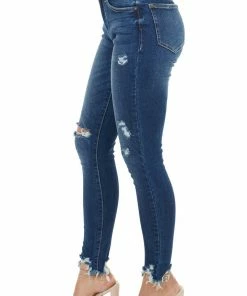 Special A Medium Wash Mid Rise Skinny Jean With Distressed Details Bottoms 20 Special A Medium Wash Mid Rise Skinny Jean With Distressed Details Bottoms