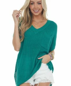 Jodifl Jade Oversized Short Sleeve Loose Knit Top