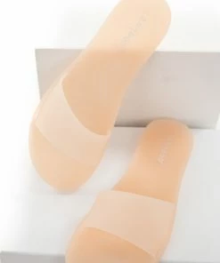 JOIA Shoes Peach Jelly One Strap Slide On Sandals