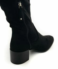 Legend Footwear Black Knee Length Boots With Heels 9 Legend Footwear Black Knee Length Boots With Heels