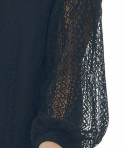 SugarFox Black Off The Shoulder Lace Short Dress