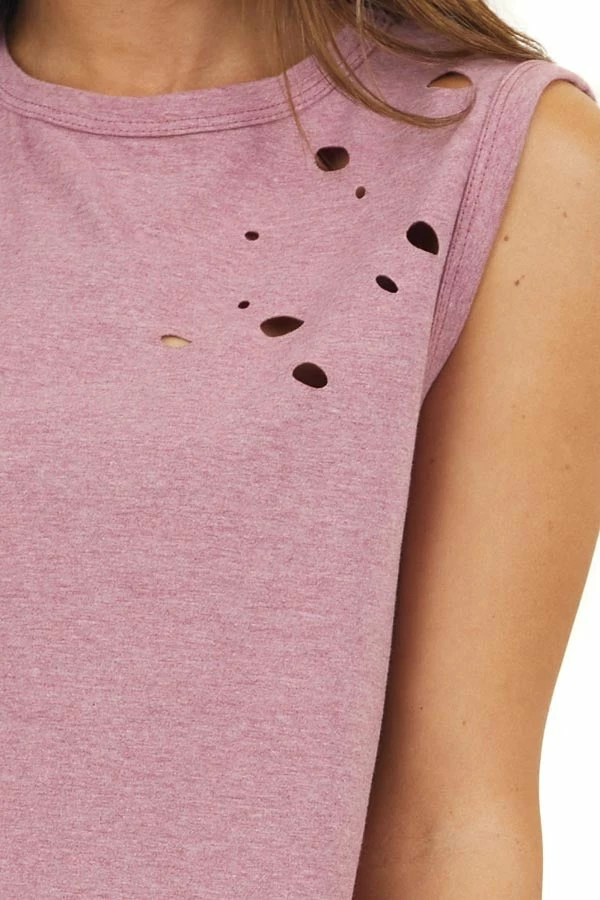 American Chic Tops Marsala Muscle Tank With Laser Cutout Details 18 American Chic Tops Marsala Muscle Tank With Laser Cutout Details