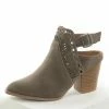 East Lion Corp. Taupe Closed Toe Booties With Studs Shoes 2 East Lion Corp. Taupe Closed Toe Booties With Studs Shoes