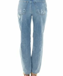 Sneak Peek Medium High Rise Destroyed Relaxed 90s Jeans