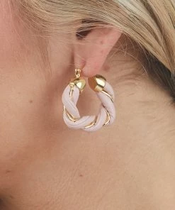 Noir Jewelry Accessories Tea Rose Twisted Gold Chunky Hoop Earrings 9 Noir Jewelry Accessories Tea Rose Twisted Gold Chunky Hoop Earrings