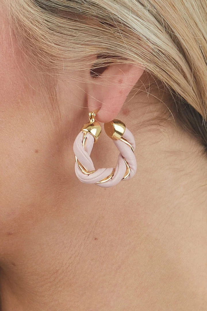 Noir Jewelry Accessories Tea Rose Twisted Gold Chunky Hoop Earrings 6 Noir Jewelry Accessories Tea Rose Twisted Gold Chunky Hoop Earrings
