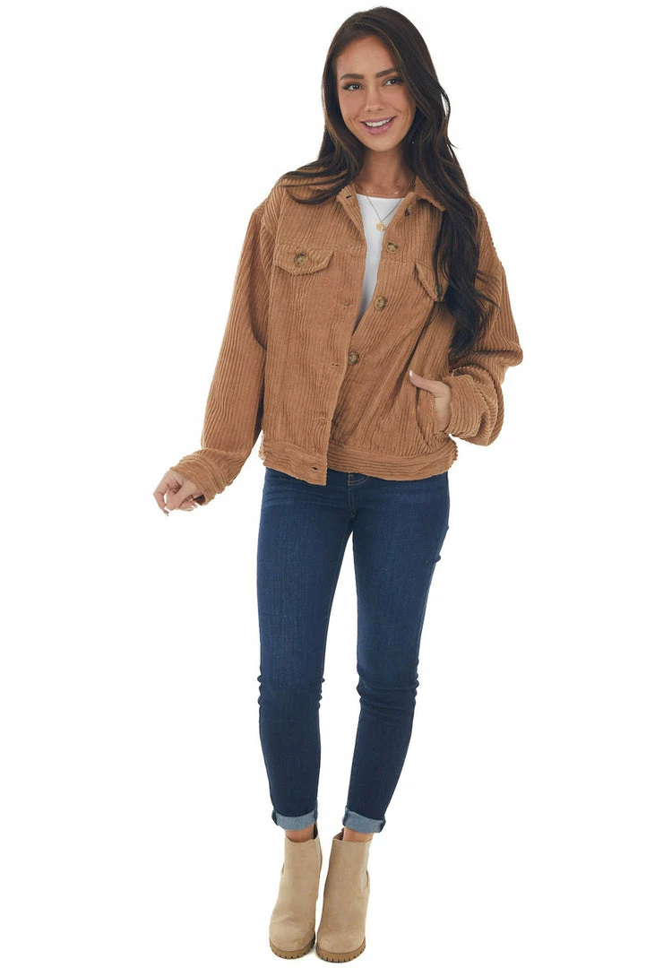 HYFVE Brown Sugar Button Up Corduroy Jacket 17 HYFVE Brown Sugar Button Up Corduroy Jacket