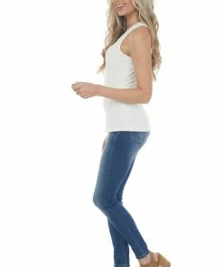 Entro Tops Vanilla Weave Texture Stretchy Knit Tank Top 25 Entro Tops Vanilla Weave Texture Stretchy Knit Tank Top