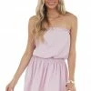 Entro Iris Strapless Smocked Blouson Mini Dress 1 Entro Iris Strapless Smocked Blouson Mini Dress