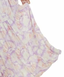 Lush Clothing Dresses Iris Tie Dye Sleeveless Blouson Maxi Dress With Cinch Waist