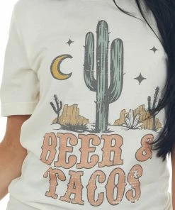 Blume+Co Ivory Desert 'Beer & Tacos' Graphic Tee Tops