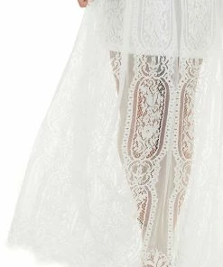 Entro Dresses Ivory Lace Maxi Overlay Sleeveless Dress With Plunging Neck 22 Entro Dresses Ivory Lace Maxi Overlay Sleeveless Dress With Plunging Neck