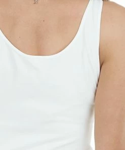 Nikibiki Tops Ivory Seamless Long Tank Top