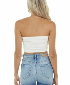 Nikibiki Ivory Seamless Stretchy Bandeau Undergarment