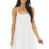 Emory Park Ivory Swing Sleeveless Short Dress With Lace Detail Dresses