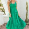She + Sky Jade Sleeveless Tiered Woven Midi Dress 1 She + Sky Jade Sleeveless Tiered Woven Midi Dress