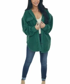 BiBi Tops Jade Soft Oversized Button Shirt Jacket