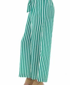 IWT Brands Bottoms Jade Striped Waist Tie Wide Leg Woven Pants 11 IWT Brands Bottoms Jade Striped Waist Tie Wide Leg Woven Pants