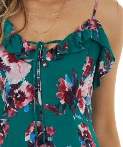 ROKOKO Jungle Green Floral Sleeveless Maxi Dress Dresses 24 ROKOKO Jungle Green Floral Sleeveless Maxi Dress Dresses