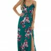 ROKOKO Jungle Green Floral Sleeveless Maxi Dress Dresses
