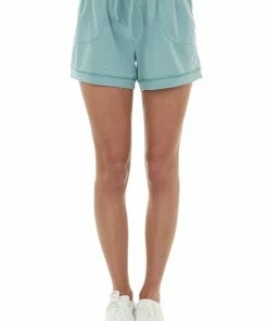 Heyson Juniper Exposed Seam Drawstring Soft Shorts
