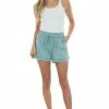 Heyson Juniper Exposed Seam Drawstring Soft Shorts