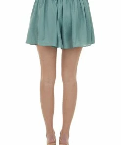 Umgee Juniper Leopard Print Flowy Woven Shorts