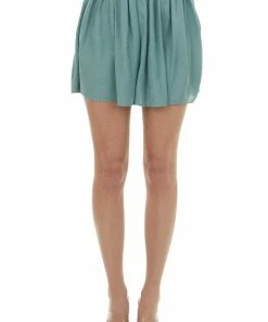 Umgee Juniper Leopard Print Flowy Woven Shorts