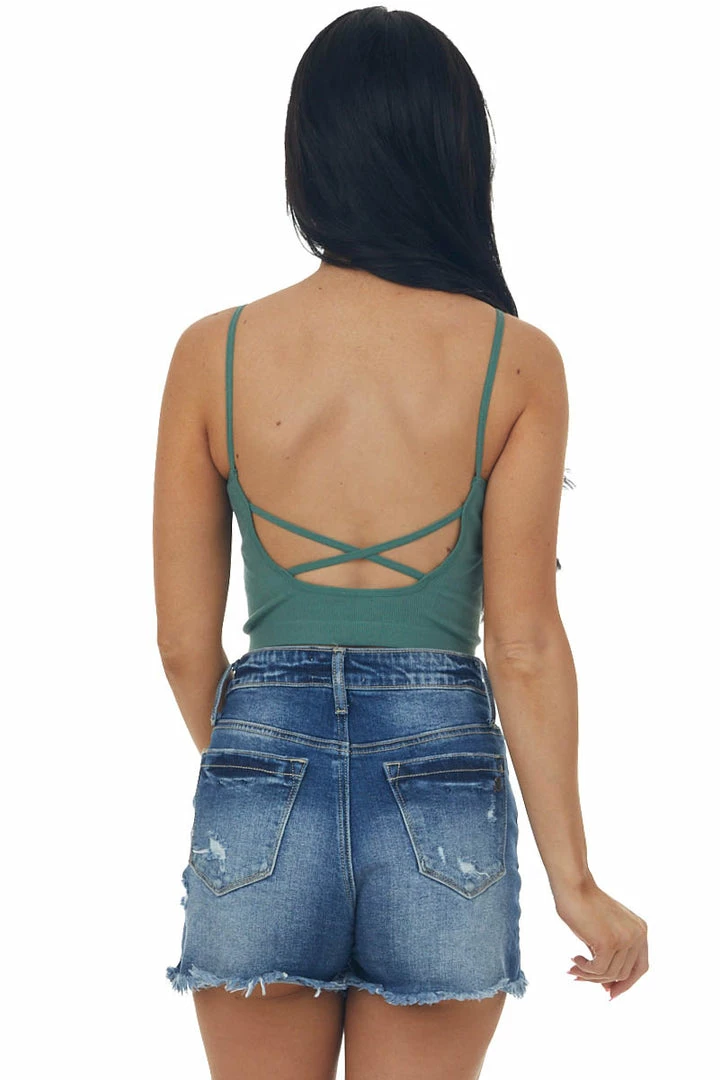 By Together Tops Juniper Ribbed Knit Brami With Criss Cross Back 7 By Together Tops Juniper Ribbed Knit Brami With Criss Cross Back