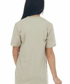 Blume+Co Tops Latte 'Mama Knows Best' Graphic Tee Shirt