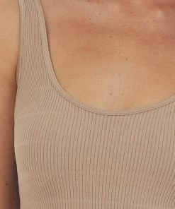 By Together Latte Seamless Ribbed Knit Cropped Tank Top 13 By Together Latte Seamless Ribbed Knit Cropped Tank Top