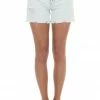 KanCan Light Acid Wash High Rise Torn Frayed Shorts Bottoms