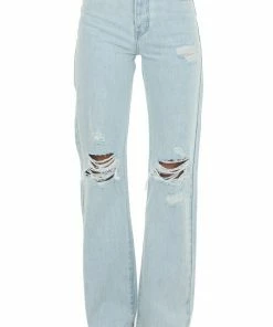 KanCan Light Denim High Rise Distressed Jeans