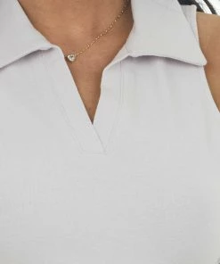 HYFVE Tops Light Mauve Collared Sleeveless Knit Crop Top 17 HYFVE Tops Light Mauve Collared Sleeveless Knit Crop Top