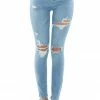 Cello Jeans Light Wash Distressed High Rise Skinny Jeans Bottoms 1 Cello Jeans Light Wash Distressed High Rise Skinny Jeans Bottoms