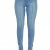 Flying Tomato Light Wash High Rise Front Seam Skinny Jeans Bottoms