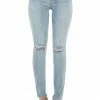 Sneak Peek Light Wash High Rise Knee Torn Skinny Jeans Bottoms 2 Sneak Peek Light Wash High Rise Knee Torn Skinny Jeans Bottoms