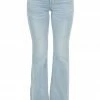 I&M Bottoms Light Wash Mid Rise Stretchy Denim Flare Jeans