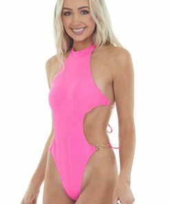 Mermaid Swimwear Accessories Magenta Cut Out One Piece Gold Chain Swimsuit 22 Mermaid Swimwear Accessories Magenta Cut Out One Piece Gold Chain Swimsuit
