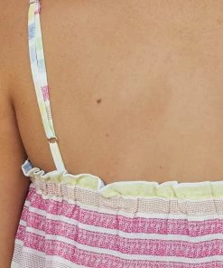 Staccato Magenta Multi Striped Sleeveless Tank Top 13 Staccato Magenta Multi Striped Sleeveless Tank Top