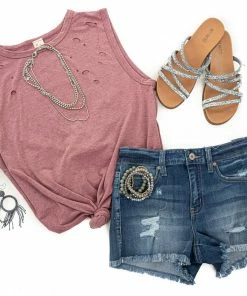 American Chic Tops Marsala Muscle Tank With Laser Cutout Details 28 American Chic Tops Marsala Muscle Tank With Laser Cutout Details