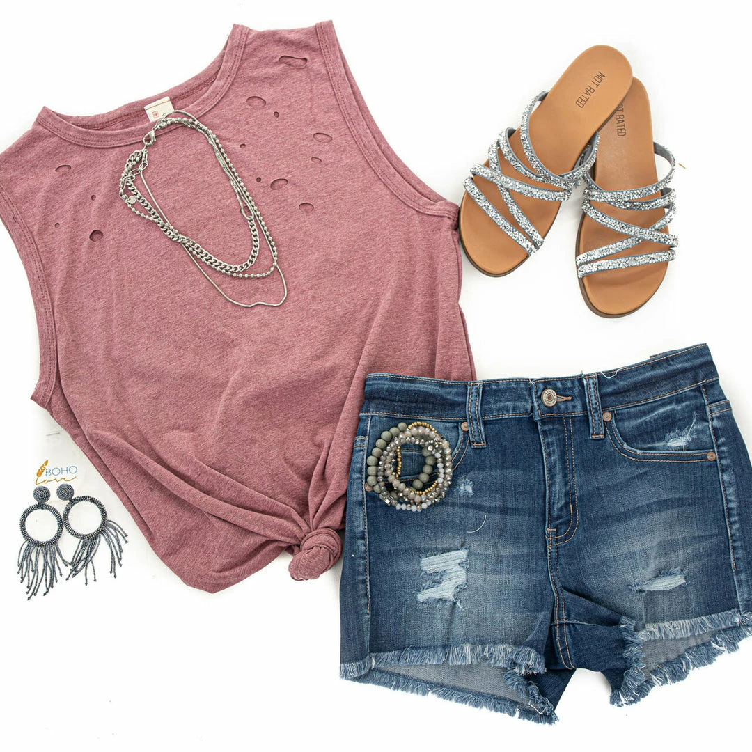 American Chic Tops Marsala Muscle Tank With Laser Cutout Details 11 American Chic Tops Marsala Muscle Tank With Laser Cutout Details