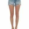 Judy Blue Medium Denim Button Fly Distressed Shorts