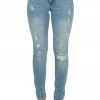 Special A Bottoms Medium Wash Distressed High Rise Skinny Jeans 2 Special A Bottoms Medium Wash Distressed High Rise Skinny Jeans