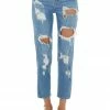 Cello Jeans Bottoms Medium Wash High Rise Distressed Straight Leg Jeans 1 Cello Jeans Bottoms Medium Wash High Rise Distressed Straight Leg Jeans
