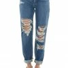 Cello Jeans Bottoms Medium Wash High Rise Heavily Distressed Jeans 2 Cello Jeans Bottoms Medium Wash High Rise Heavily Distressed Jeans